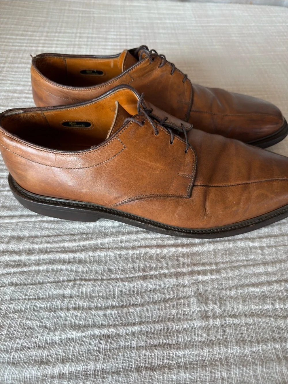 👞💼 Allen Edmonds Brown Leather Derby Shoes | Men's Size 10.5 D 🌟